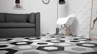 Матовый керамогранит WOW Floor Tiles 113846 Trapezium R Ash Grey Matt 9,8х52,2см 0,334кв.м.