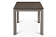Кухонный стол раскладной AERO 80х120х77см закаленное стекло/керамика/сталь Latte