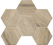 Керамическая мозаика ESTIMA DAINTREE Mosaic/DA02_NS/25x28,5x10/Hexagon Heagon Rusty Beige 25х28,5см 0,071кв.м.