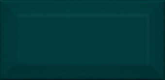 Настенная плитка KERAMA MARAZZI 16059 зелёный тёмный грань 15х7,4см 0,89кв.м. глянцевая