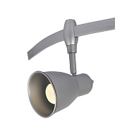 Трековый светильник Arte Lamp RAIL HEADS A3058PL-1SI 40Вт E14 серебро для однофазного трека