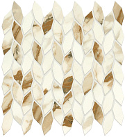 Керамическая мозаика Atlas Concord Италия Marvel Shine A4WN Calacatta Imperiale Mosaico Twist Shiny 30,5х30,5см 0,558кв.м.
