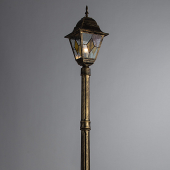 Светильник ландшафтный Arte Lamp BERLIN A1017PA-1BN 75Вт IP44 E27 золотой/чёрный