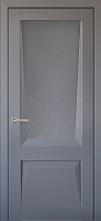Межкомнатная дверь Uberture Perfecto 106 Серый бархат Экошпон 800х2000мм остеклённая