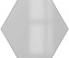 Настенная плитка WOW Subway Lab 101183 Mini Hexa Liso Ice White Gloss. 15х17,3см 0,578кв.м. глянцевая