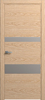 Межкомнатная дверь SOFIA 91.31 Дуб классический Массив 800х2100мм остеклённая