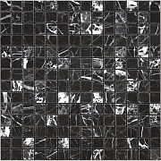 Мозаика Mir Mosaic Adriatica 7M081-20P чёрный мрамор 30,5х30,5см 0,93кв.м.