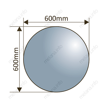 Зеркало MELANA MLN-LED084 60х60см с подсветкой