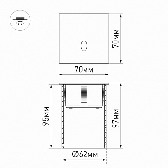 Светильник архитектурный Arlight LT-Gap 031167 3Вт IP65 LED чёрный