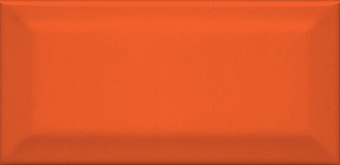 Настенная плитка KERAMA MARAZZI 16075 Клемансо оранжевый грань 15х7,4см 0,89кв.м. глянцевая