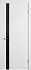 Межкомнатная дверь Владимирская фабрика дверей Stockholm Trivia Polar Black Gloss Эмаль 800х2000мм остеклённая