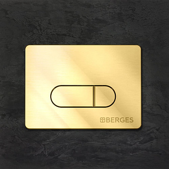 Кнопка для инсталляции BERGES NOVUM D9 золото глянец