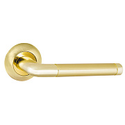 Дверная ручка нажимная PUNTO SIMPLE LIVING REX TL SG/GP-4 золото/матовое золото