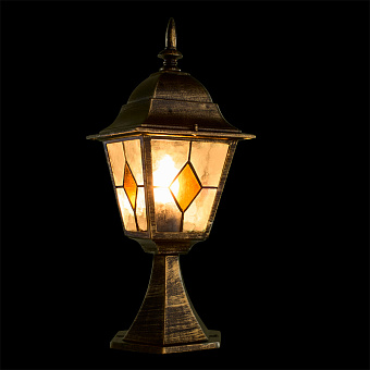Светильник ландшафтный Arte Lamp BERLIN A1014FN-1BN 75Вт IP44 E27 золотой/чёрный