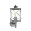 Светильник фасадный EGLO HILBURN 1 94865 60Вт IP44 E27 серебряный состаренный