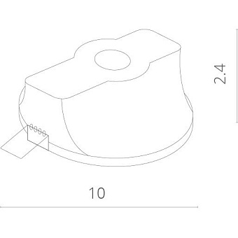 Светильник точечный встраиваемый Arte Lamp INVISIBLE A9210PL-1WH 35Вт GU10