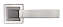 Дверная ручка нажимная MORELLI Fukoku MH-28 SN/BN-S белый никель/чёрный никель