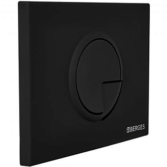 Кнопка для инсталляции BERGES NOVUM R5 soft touch чёрная