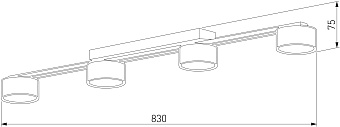 Светильник потолочный TK Lighting Dallas 6245 60Вт GX53