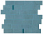 Керамическая мозаика Atlas Concord Италия Boost Pro 9BMU Powder Blue Minibrick Pro Ocean 33,3х29,7см 0,594кв.м.