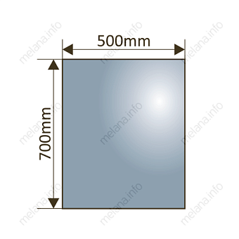 Зеркало MELANA MLN-LED188 70х50см с подсветкой