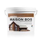 Краска для дерева защитная VINCENT DECOR Vincent Maison en Bois Прозрачный основа C 9л