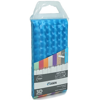 Шторка для ванной FIXSEN FX-3003C 180х180см голубой