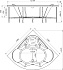Ванна акриловая RADOMIR Сильвия 2-01-0-0-1-221Ч 149х149см угловая