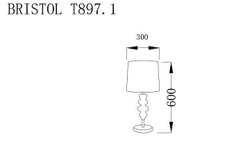 Настольная лампа Lucia Tucci BRISTOL T897.1 60Вт E27