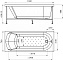 Ванна акриловая RADOMIR (Vannesa) Николь 2-78-0-0-1-240 168х70см пристенная