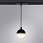 Трековый светильник Arte Lamp VIRGO A4564PL-1BK 7Вт LED прозрачный для однофазного трека