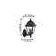 Светильник фасадный Favourite Leon 1812-1W 60Вт IP44 E27 чёрный