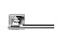 Дверная ручка нажимная ARMADILLO TRINITY SQ005-21 CP-8 20717 хром