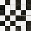 Керамическая мозаика ESTIMA Vision Mosaic/VS01_NS/VS03_NS/30x30/5x5 белый/чёрный 30х30см 0,9кв.м.
