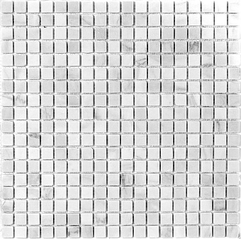 Мозаика Mir Mosaic i-Tile 4M088-15T белый мрамор 29,8х29,8см 0,44кв.м.