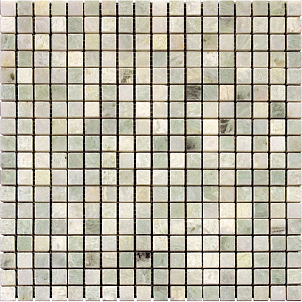 Мозаика Mir Mosaic Adriatica 7M070-15P зелёный мрамор 30,5х30,5см 0,93кв.м.