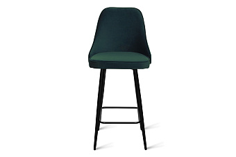 Барный стул AERO 43х49х97см велюр/сталь Dark Green