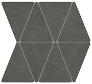 Керамическая мозаика Atlas Concord Италия Boost Natural A7CR Coal Mosaico Rhombus 33,8х36,7см 0,496кв.м.