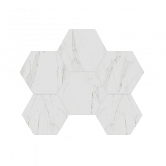 Керамическая мозаика ESTIMA ALBA Mosaic/AB01_PS/25x28,5/Hexagon Heagon 25х28,5см 0,712кв.м.