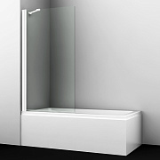 Стеклянная шторка на ванну WASSERKRAFT Berkel 48P01-80WHITE Fixed 140х80см
