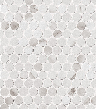 Керамическая мозаика FAP CERAMICHE Roma fLTS Statuario Round Mosaico 32,5х29,5см 0,575кв.м.