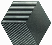 Настенная плитка WOW Metallic Edition 118558 Mini Hexa Canale Steel. 15х17,3см 0,578кв.м. глянцевая