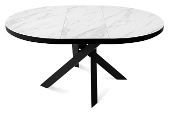 Кухонный стол раскладной AERO 120х120х76см керамика/сталь Mrb Pl