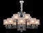 Люстра подвесная Newport 4400 4410+5/C chrome 65Вт 17 лампочек E14