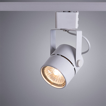 Трековый светильник Arte Lamp MIZAR A1311PL-1WH 50Вт GU10 белый для однофазного трека