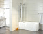 Стеклянная шторка на ванну Azario Merrit AZ-NF6221 1100 140х110см