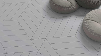 Матовый керамогранит WOW Floor Tiles 113964 Chevron B R Ash Grey Matt 9,8х52,2см 0,456кв.м.