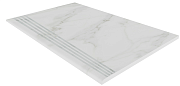 Плитка для ступеней ESTIMA ALBA Steptrade/AB01_NS/30x120x10 белый 120х30см 0,36кв.м. матовая