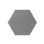 Настенная плитка WOW Subway Lab 101189 Mini Hexa Canale Ash Grey Matt. 15х17,3см 0,578кв.м. матовая