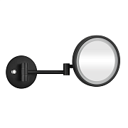 Косметическое зеркало BEMETA DARK 112101140 20х25,5см чёрный с регулировкой положения